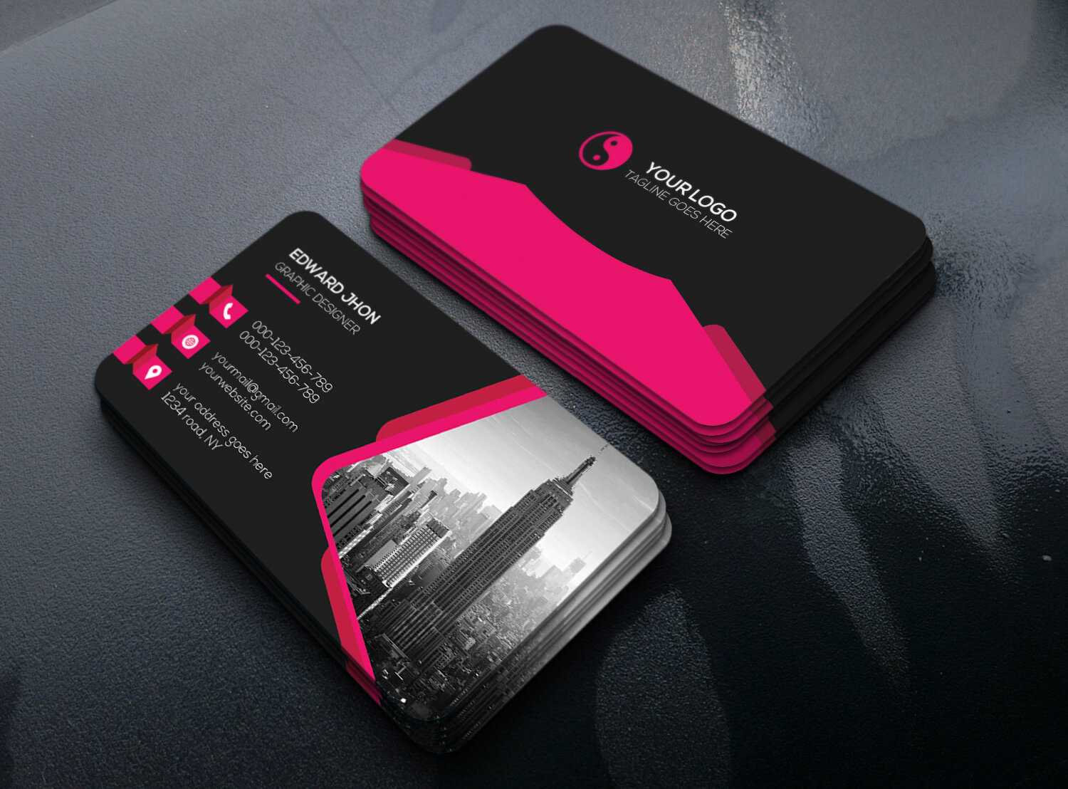 Creative Business Card Free Psd Template – Download Psd In Free Psd Visiting Card Templates Download