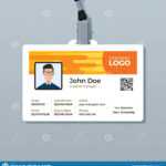 Creative Employee Id Card Design Template Stock Vector Regarding Company Id Card Design Template