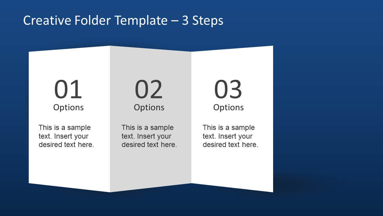 Creative Folder Template Layout For Powerpoint Throughout 4 Fold Brochure Template