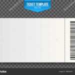 Creative Vector Illustration Of Empty Ticket Template Mockup Intended For Blank Train Ticket Template