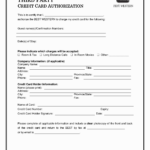 Credit Card Authorization Form Hotel Five Advice That You In Hotel Credit Card Authorization Form Template