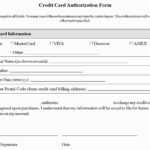 Credit Card Authorization Form Template Things That Make Throughout Authorization To Charge Credit Card Template