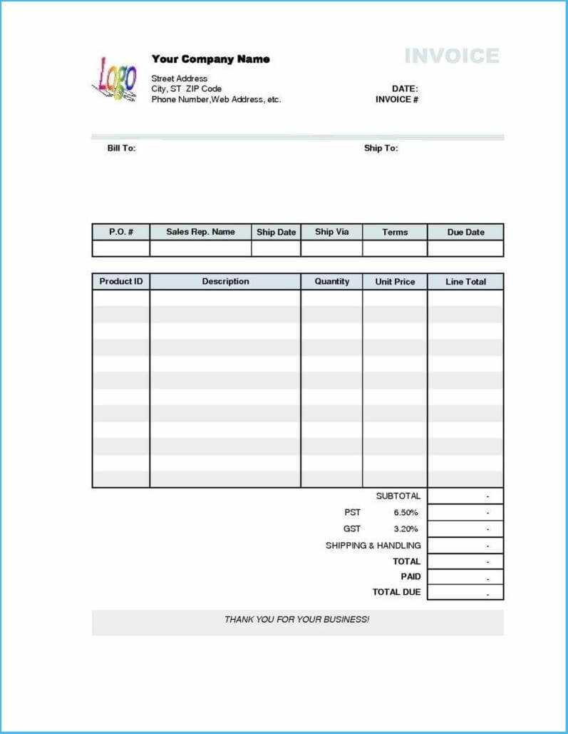 Credit Card Invoice Template #4924 Throughout Credit Card Bill Template