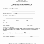 Credit Card Payment Form Federal Circuit Court Of Australia With Regard To Credit Card Billing Authorization Form Template