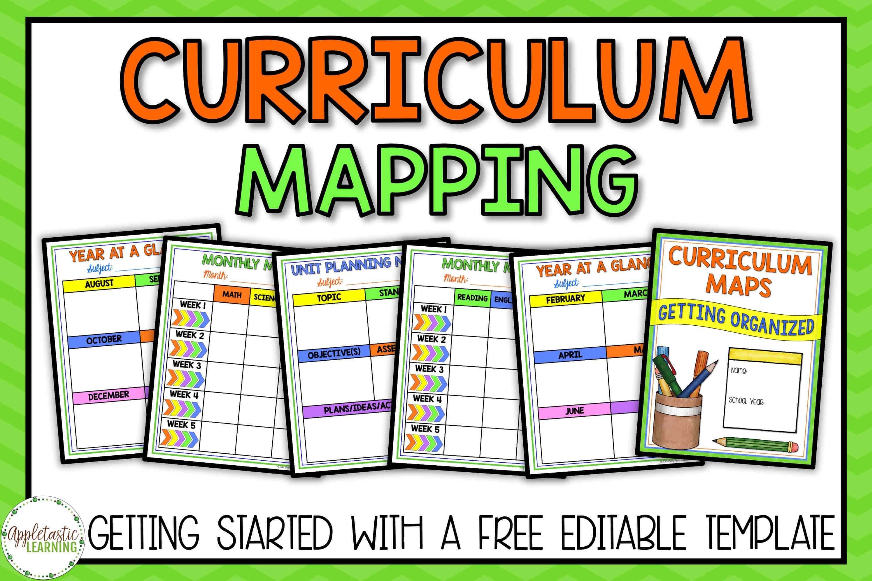 Curriculum Mapping – Grab A Free, Editable Template Now! In Blank Curriculum Map Template