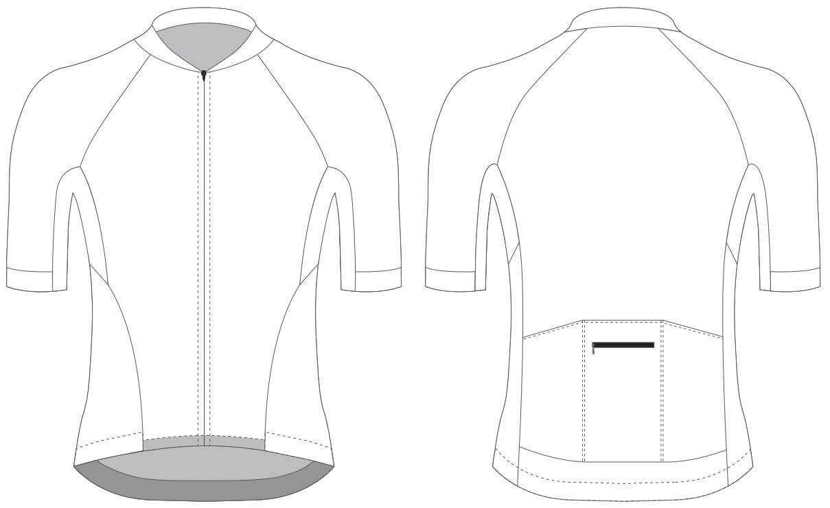 Custom Blank Cycling Jersey Design Template - Cyclingbox Throughout Blank Cycling Jersey Template