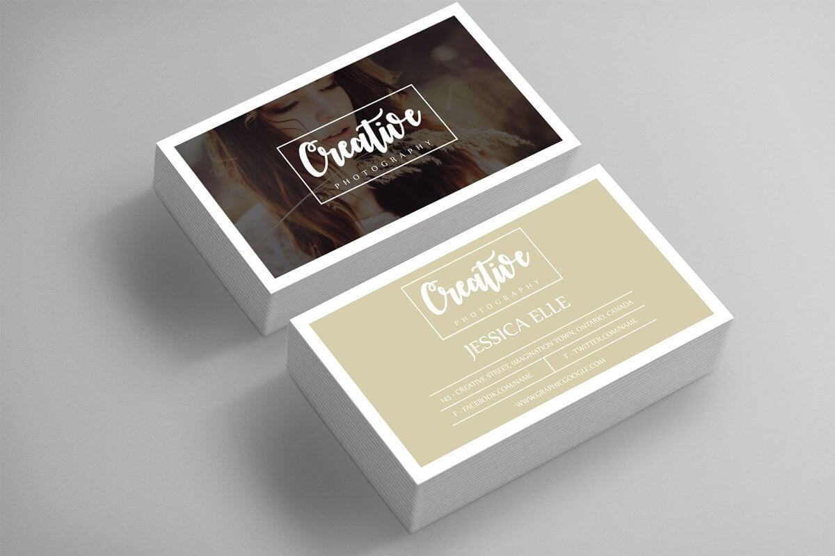 Custom Design Creative Business Cards For Photographers With Free Business Card Templates For Photographers