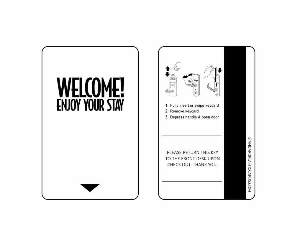 Custom & Generic Magnetic Key Cards | Custom Hotel Key Cards Pertaining To Hotel Key Card Template