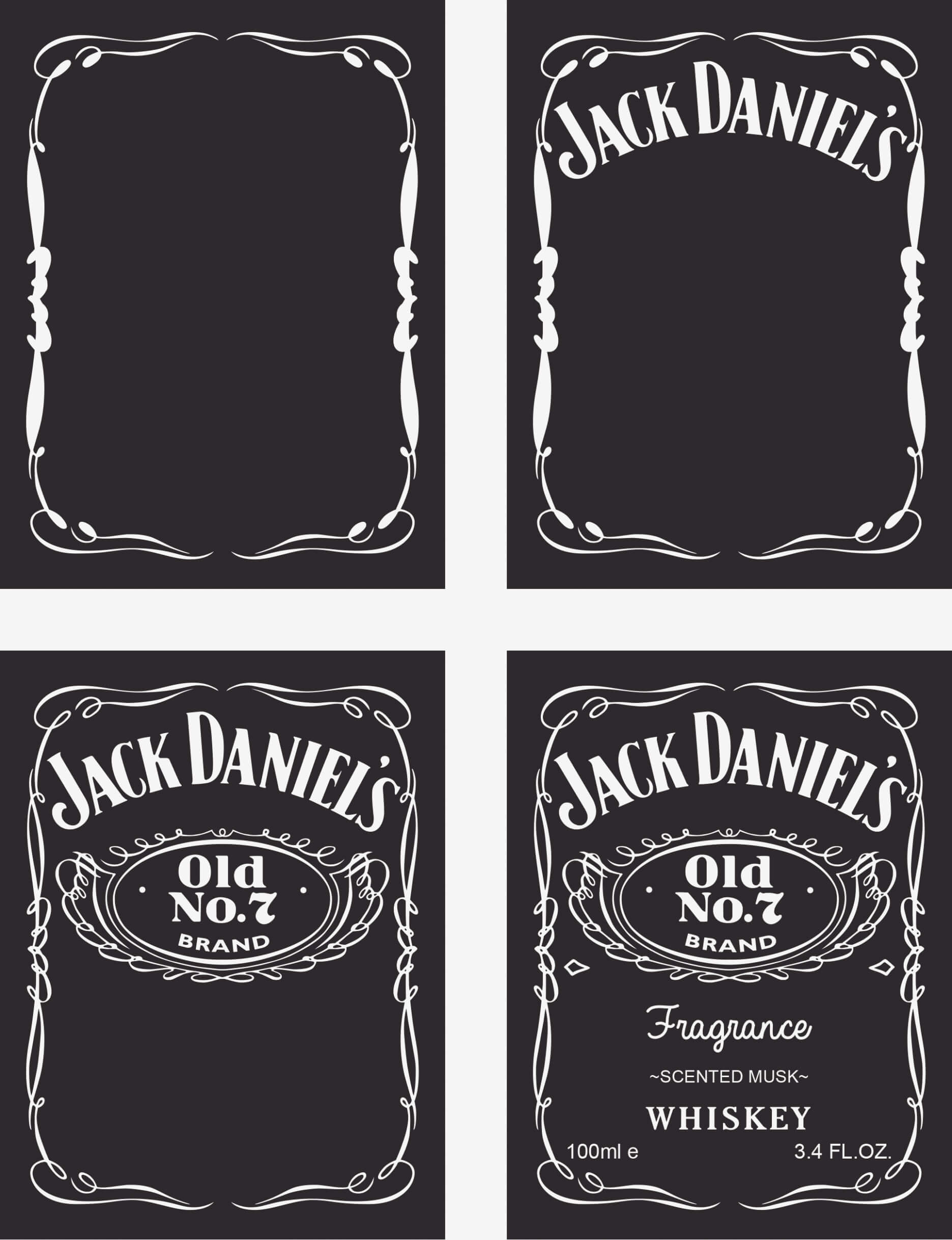 Custom Jack Daniels Label Template - Trovoadasonhos With Blank Jack Daniels Label Template