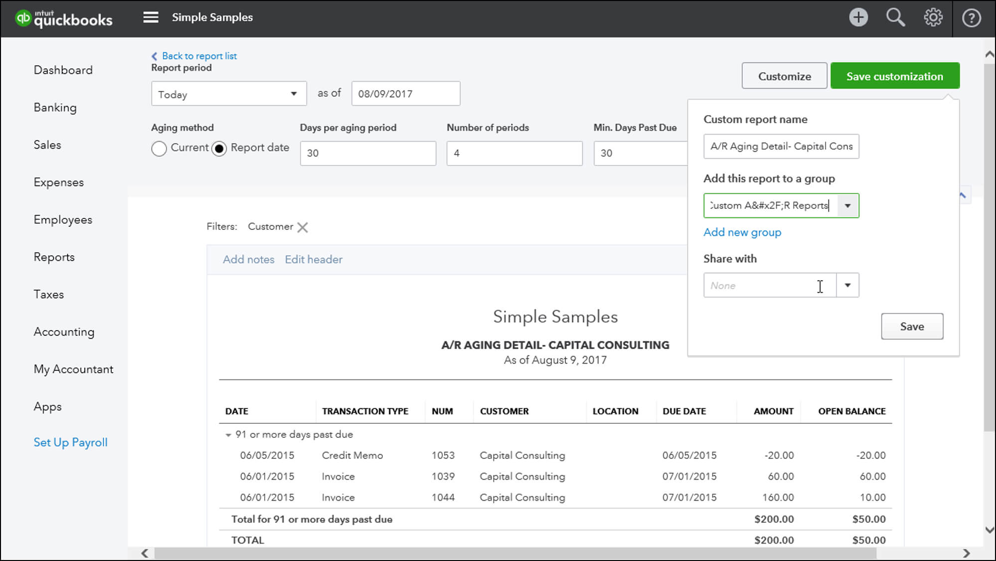 Custom Reports In Quickbooks Online - Instructions Within Quick Book Reports Templates