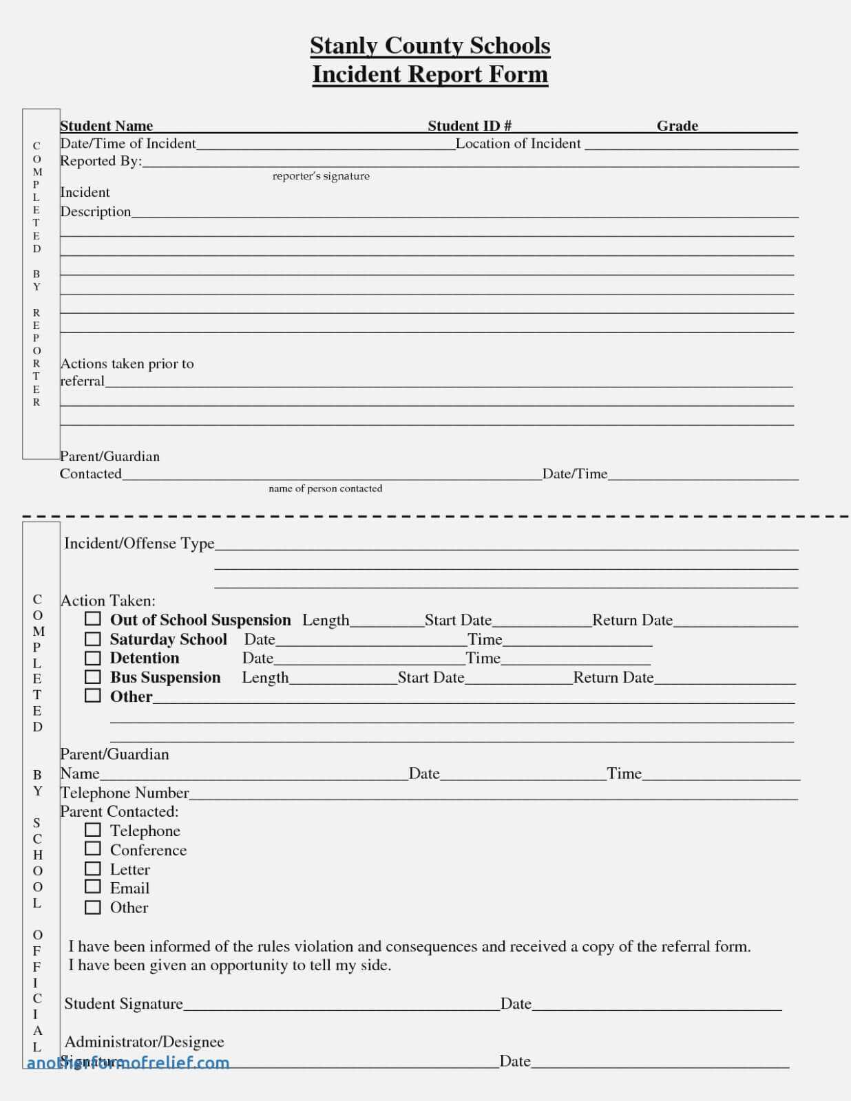 Customer Incident Report Form Template New Best S Of In Customer Incident Report Form Template