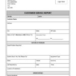 Customer Service Report Template – Excel Word Templates Regarding Technical Service Report Template
