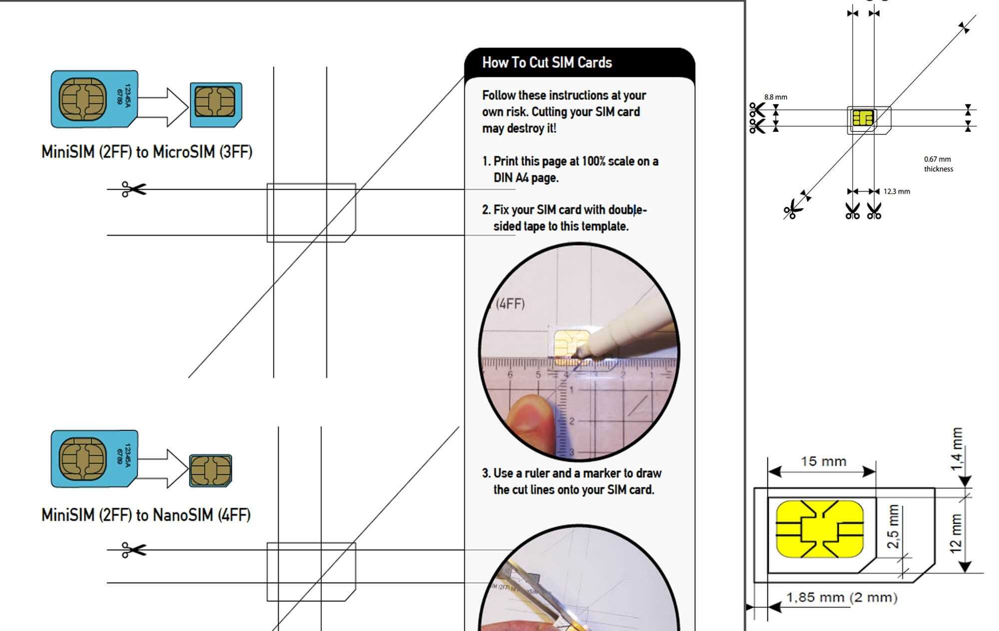 Cutting Micro Sim Card - Home Design Ideas - Home Design Ideas Intended For Sim Card Cutter Template