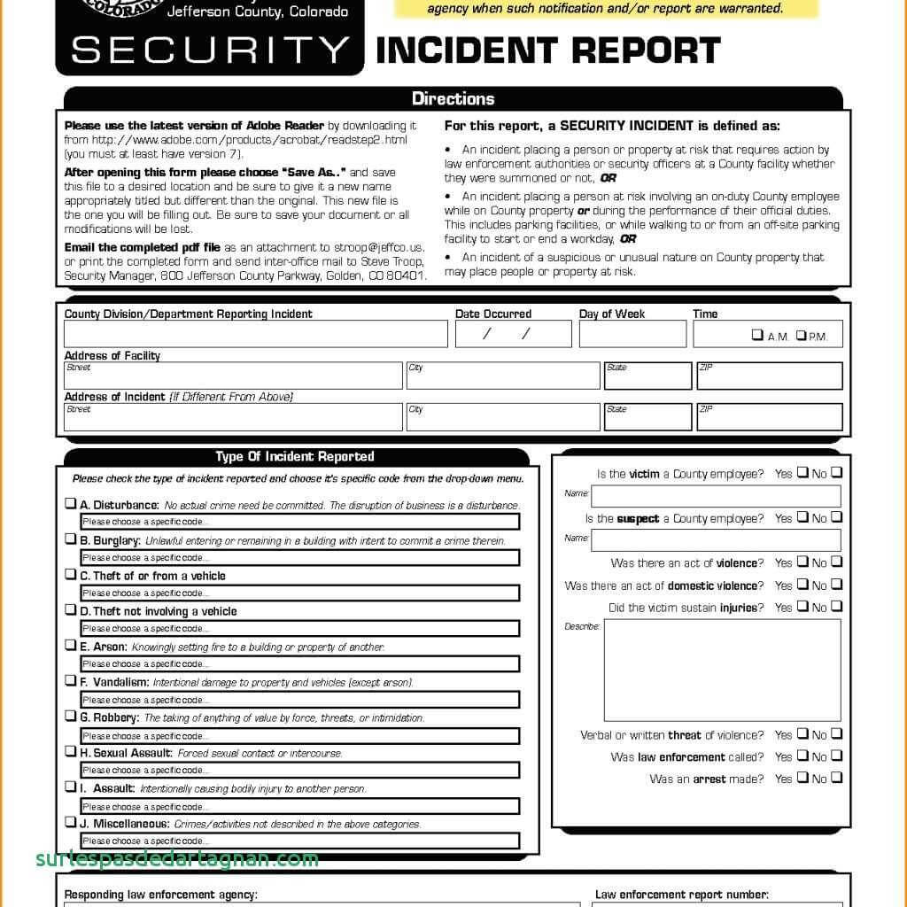 Cyber Security Incident Report Template Computer Response For Incident Report Template Itil