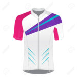 Cycling Jersey Mockup. T Shirt Sport Design Template. Road Racing.. For Blank Cycling Jersey Template