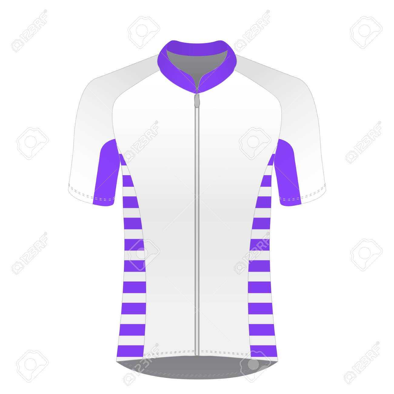 Cycling Jersey Mockup. T Shirt Sport Design Template. Road Racing.. Within Blank Cycling Jersey Template