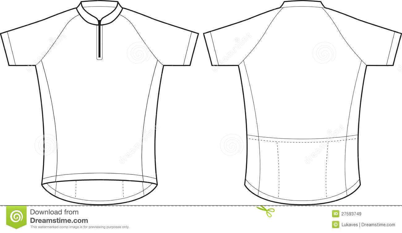 Cycling Jersey Stock Vector. Illustration Of Wearing – 27593749 Within Blank Cycling Jersey Template