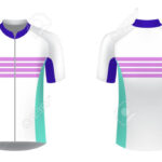 Cycling Jersey Vector Mockup. T Shirt Sport Design Template In Blank Cycling Jersey Template