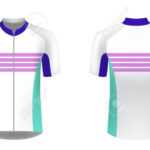 Cycling Jersey Vector Mockup. T Shirt Sport Design Template In Blank Cycling Jersey Template