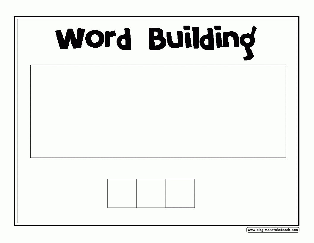 D.i.y. Letter Tiles And A Freebie! – Make Take & Teach With Regard To Making Words Template
