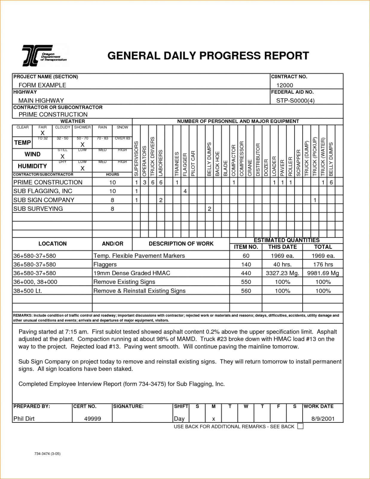 Daily Progress Report Format Construction Project In Excel Pertaining To Construction Daily Progress Report Template