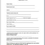 Dance Registration Form Templateion Entry Team Word Class Regarding Camp Registration Form Template Word