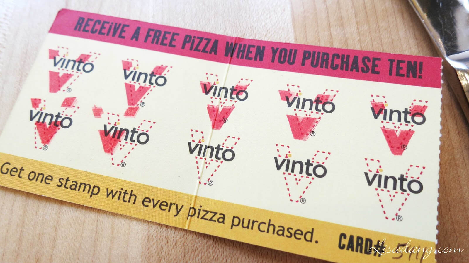 Dang It Delicious: Vinto In Park City Within Frequent Diner Card Template