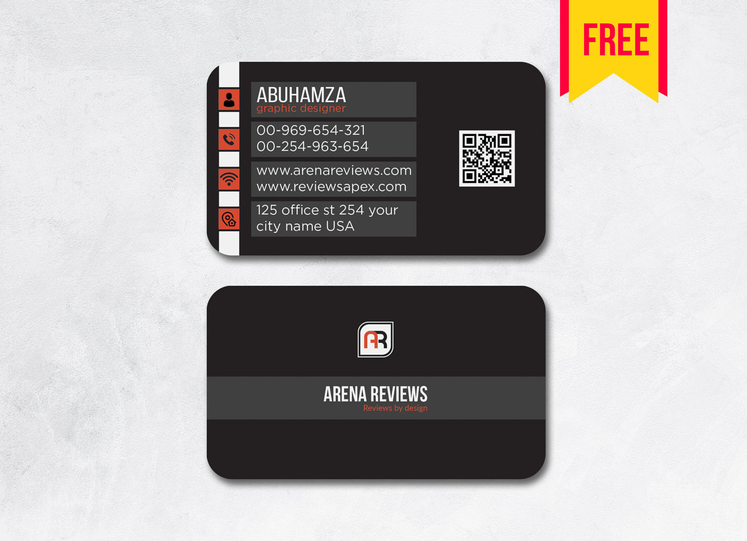 Dark Business Card Template Psd File | Free Download In Business Card Template Photoshop Cs6