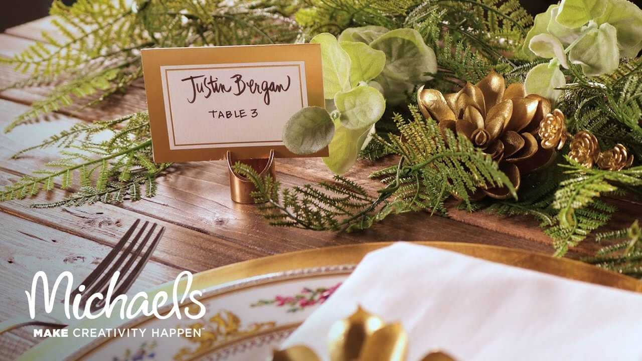 David Tutera™ Gold Place Cards With Regard To Michaels Place Card Template