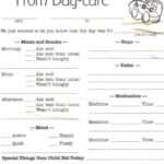 Day Care Infant Daily Report Sheets Printables | Daycare In Daycare Infant Daily Report Template