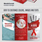 Day Of Fight With Aids Psd Brochure Intended For Hiv Aids Brochure Templates