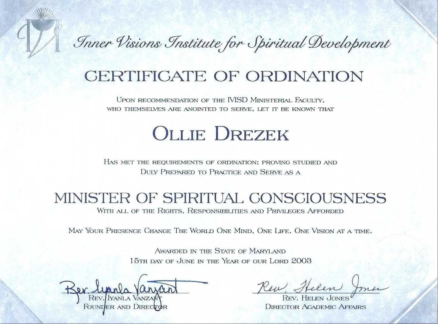 Deacon Ordination Certificate Template Best Of Free Inside Free Ordination Certificate Template