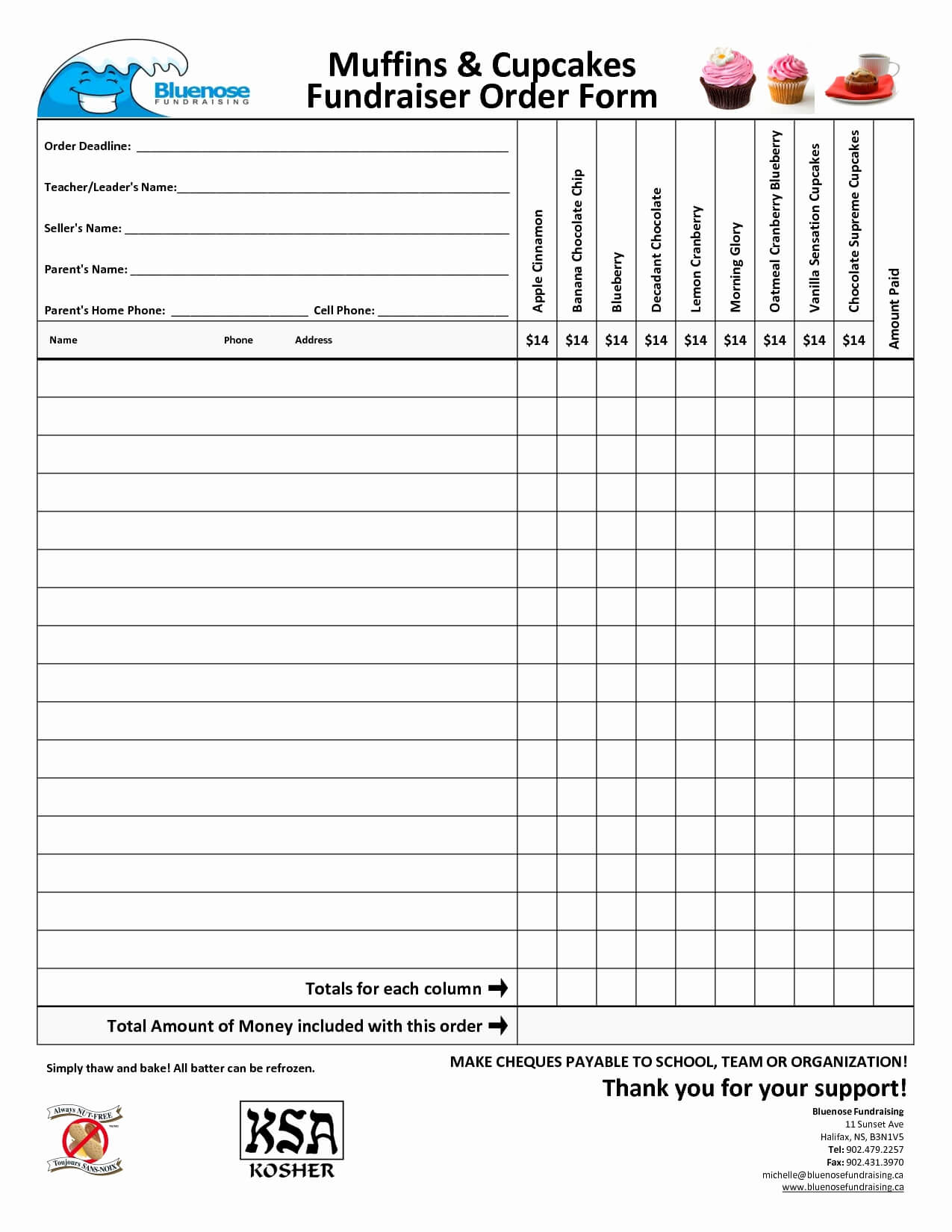 Deadline Template Unique Best S Of Blank Fundraiser Order Within Blank Fundraiser Order Form Template