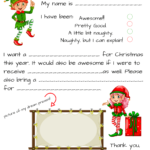 Dear Santa Fill In Letter Template – Within Santa Letter Template Word