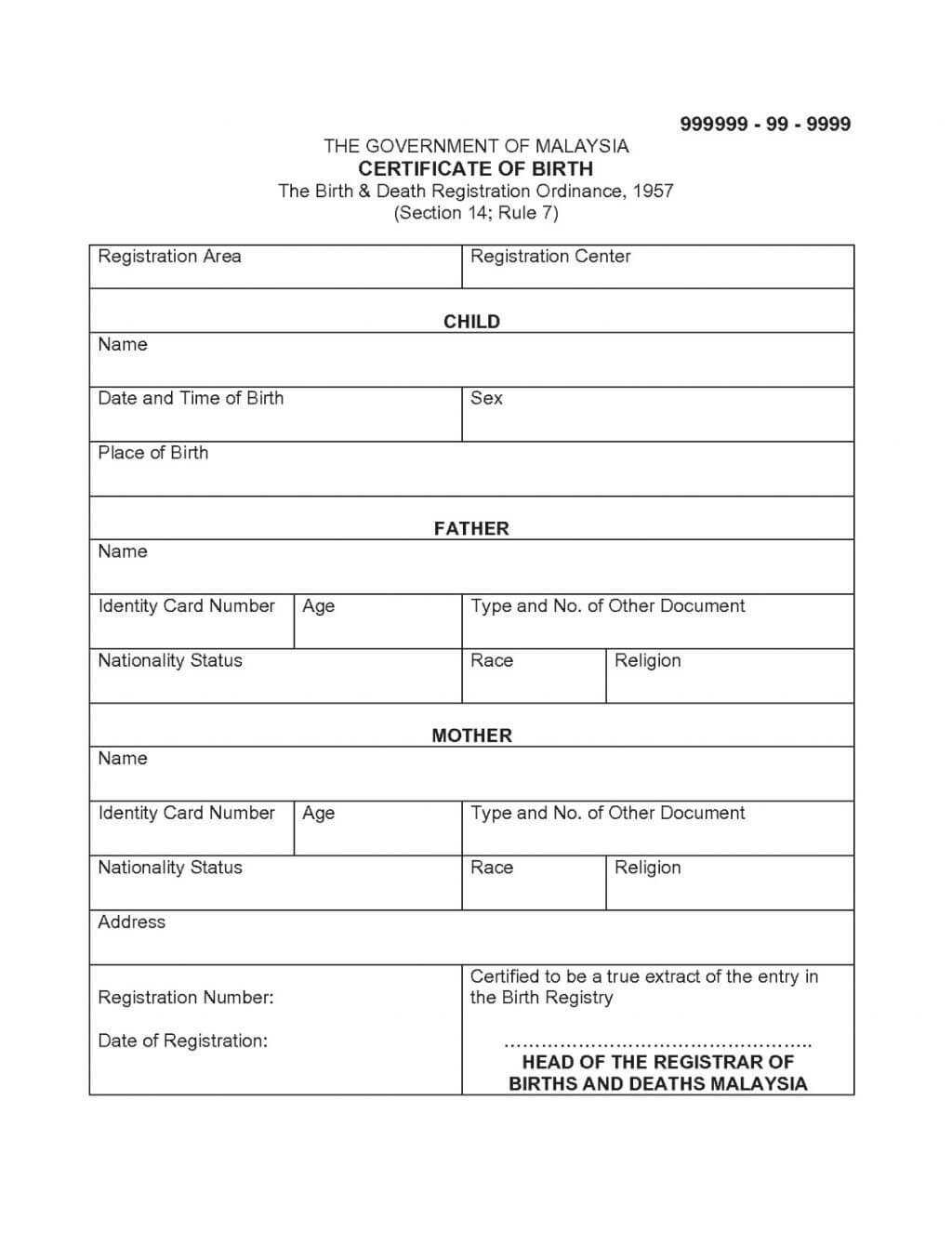 Death Certificate Translation Template Spanish To English For Birth Certificate Translation Template English To Spanish