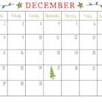 December 2018 Calendar Template Inside Blank Calendar Template For Kids