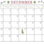 December 2018 Calendar Template Inside Blank Calendar Template For Kids