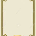 Decorative Rectangular Framework And A Scroll. Template For Diploma,.. With Certificate Scroll Template