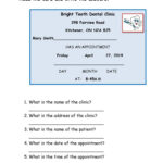 Dentist Appointment Card – English Esl Worksheets Regarding Dentist Appointment Card Template