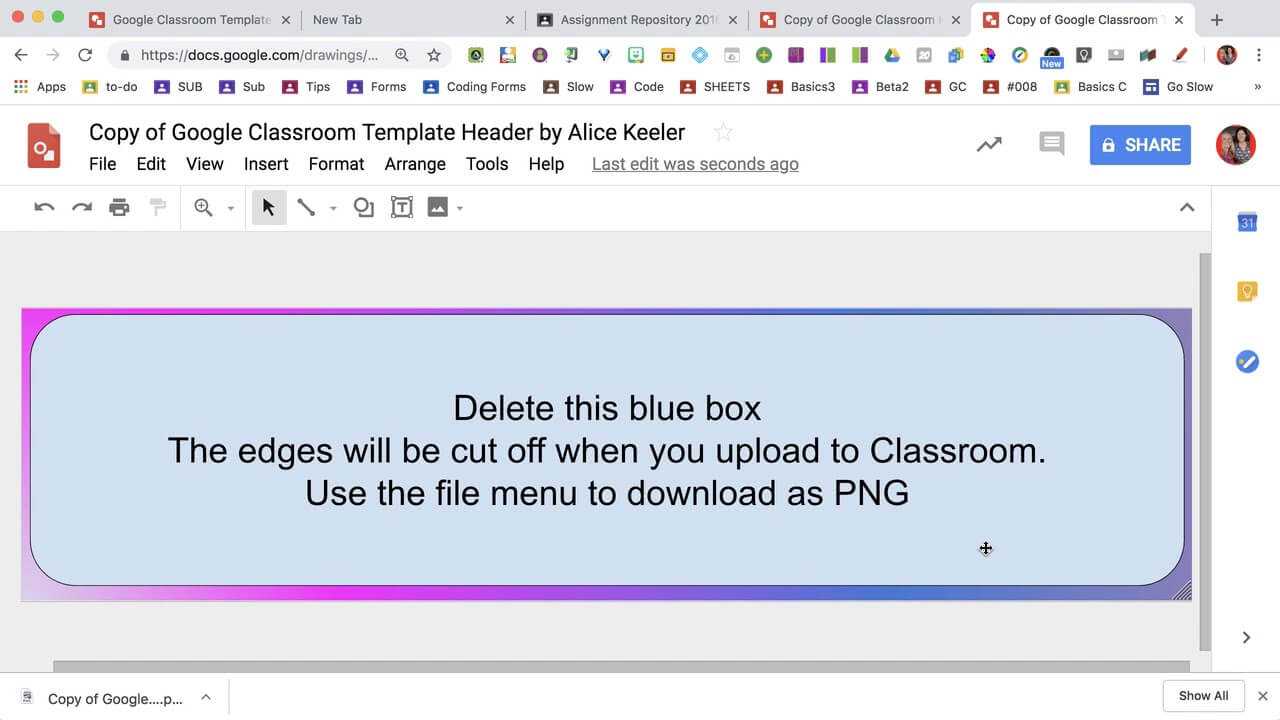 Design A Custom Google Classroom Header Within Classroom Banner Template
