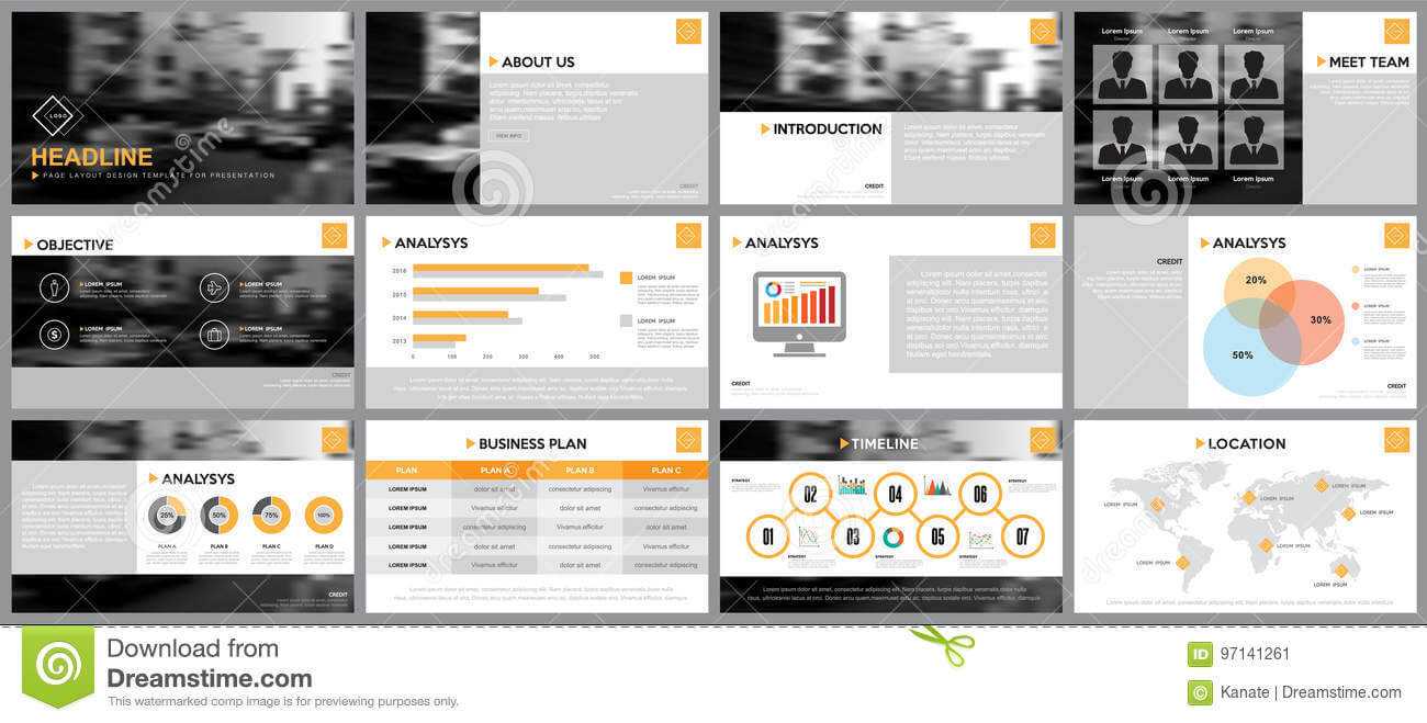 Design Element Of Infographics For Presentations Templates With Keynote Brochure Template