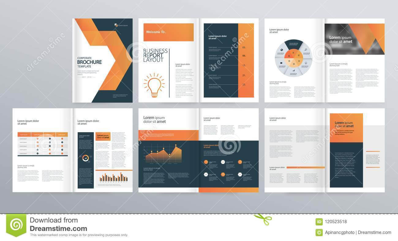 Design Layout Template For Company Profile ,annual Report Within Welcome Brochure Template