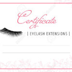 Diploma Eyelash Extensions. Makeup Certificate Template. Beauty.. With Regard To Beautiful Certificate Templates