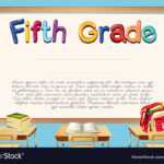 Diploma Template For Fifth Grade Students Throughout 5Th Grade Graduation Certificate Template