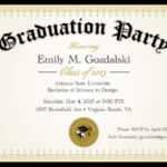 Diploma+Graduation+Party+Invitations++Grad+By+ In University Graduation Certificate Template