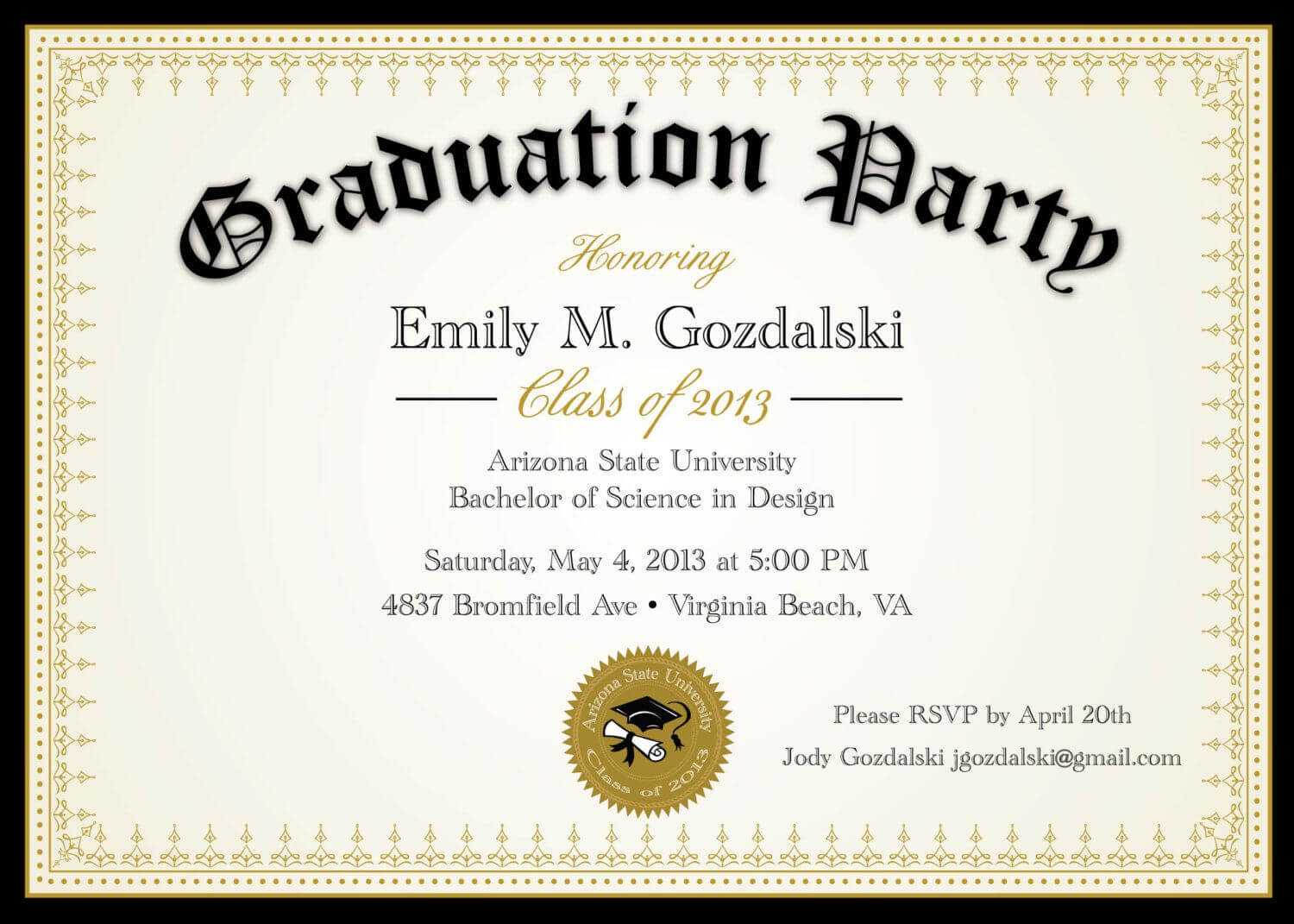 Diploma+Graduation+Party+Invitations++Grad+By+ In University Graduation Certificate Template