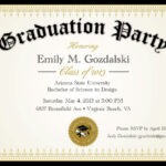 Diploma+Graduation+Party+Invitations++Grad+By+ Throughout College Graduation Certificate Template