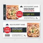 Discount Gift Voucher Fast Food Template Design. Pizza Set. Use.. Intended For Pizza Gift Certificate Template