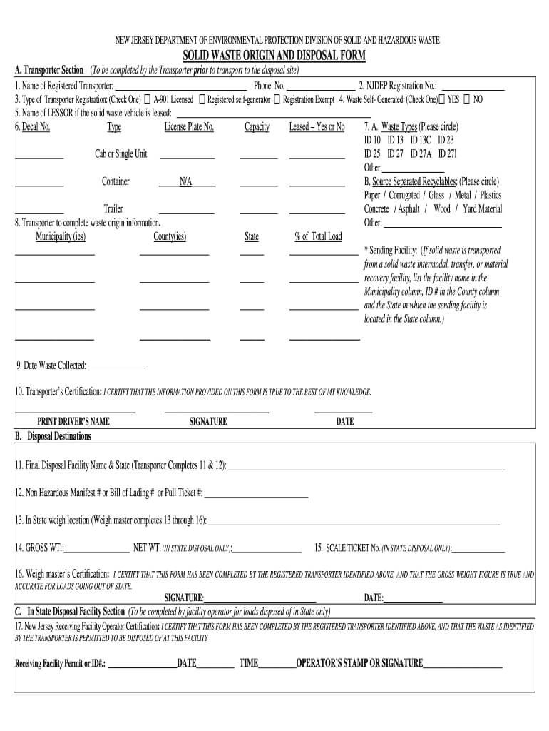 Disposal Form – Fill Online, Printable, Fillable, Blank Intended For Certificate Of Disposal Template