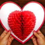 Diy 3D Heart ❤️ Pop Up Card | Valentine Pop Up Card Regarding 3D Heart Pop Up Card Template Pdf